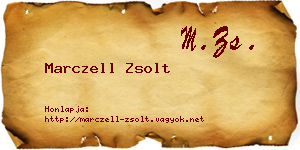 Marczell Zsolt névjegykártya